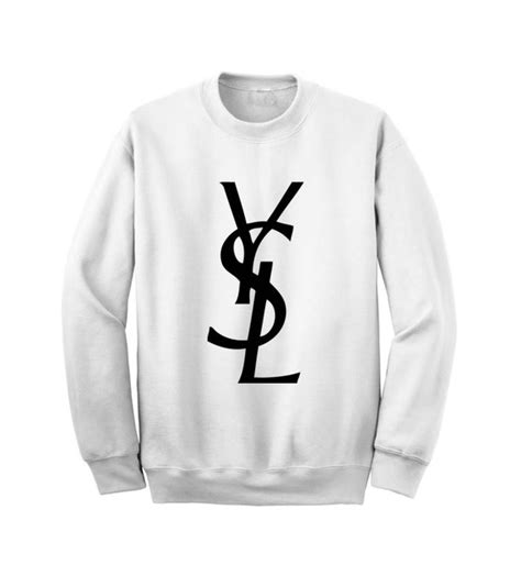 ysl crewneck sweatshirt|saint laurent sweatshirt for men.